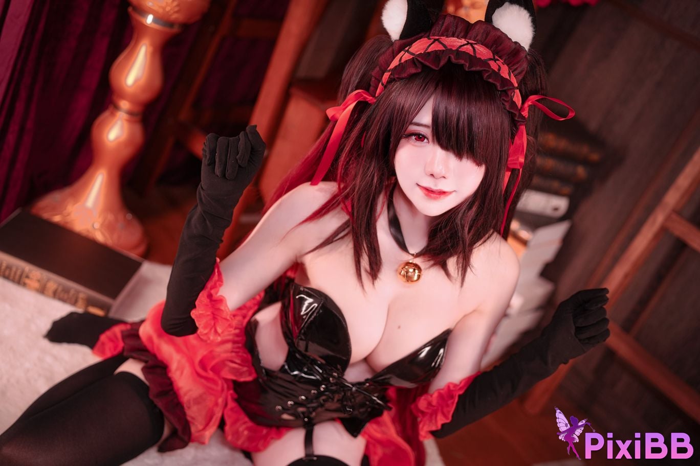 Cosplayer Sally Dora Snow Dorasnow Kurumi Cat Bunny Girl PixiBB.COM 006