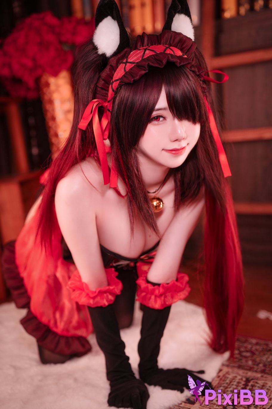 Cosplayer Sally Dora Snow Dorasnow Kurumi Cat Bunny Girl PixiBB.COM 017