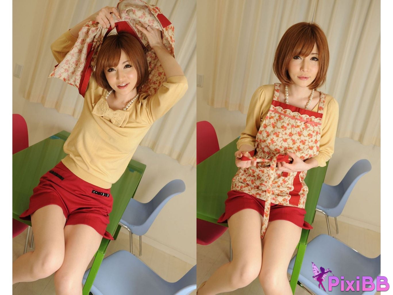 Japanese Idol Yuria Satomi Intense gravure photo book A housing complex wife seduces her husbands subordinate PixiBB.COM 010