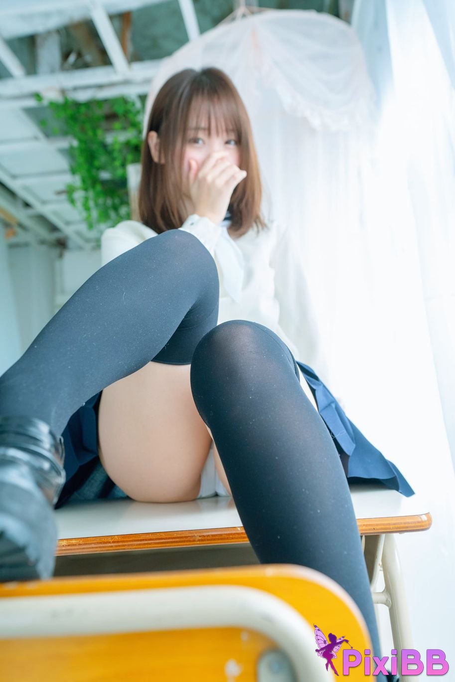 Japanese Idol Moe Iori Alien who loves Pants Tomoe is urgently invited to Iorins skirt ROM PixiBB.COM 024
