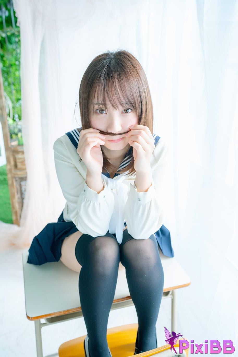 Japanese Idol Moe Iori Alien who loves Pants Tomoe is urgently invited to Iorins skirt ROM PixiBB.COM 034