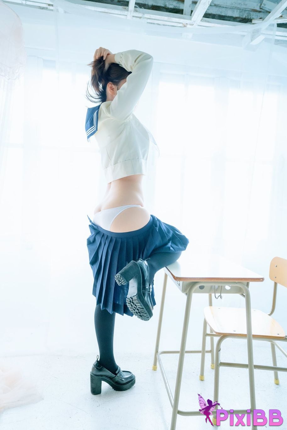 Japanese Idol Moe Iori Alien who loves Pants Tomoe is urgently invited to Iorins skirt ROM PixiBB.COM 041