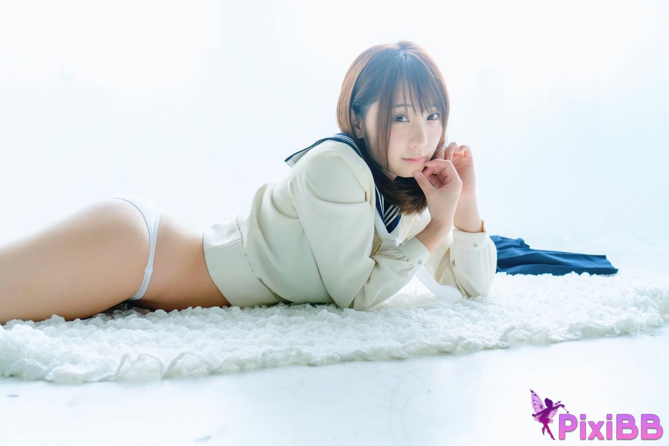 Japanese Idol Moe Iori Alien who loves Pants Tomoe is urgently invited to Iorins skirt ROM PixiBB.COM 094