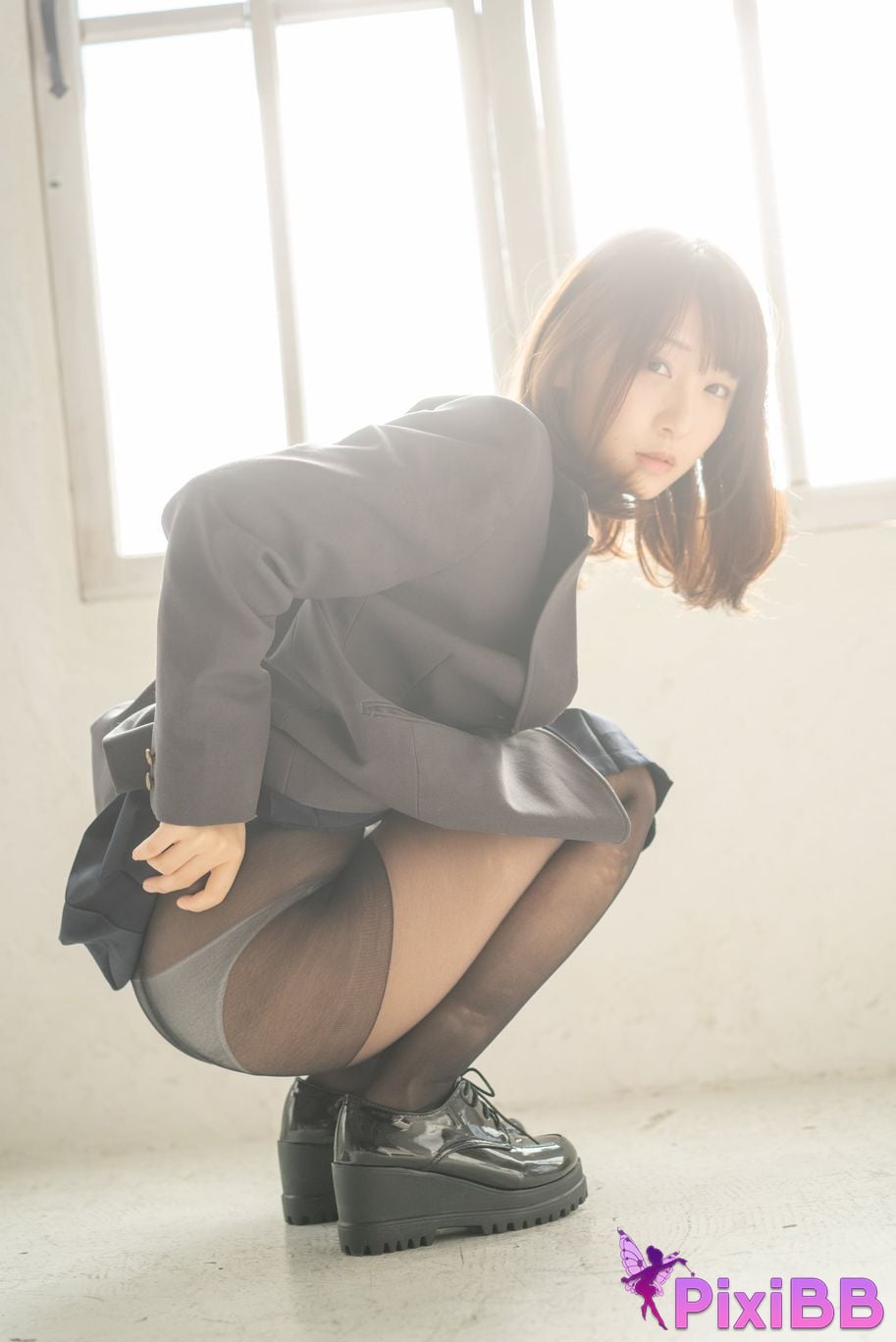 Japanese Idol Moe Iori Alien who loves Pants Tomoe is urgently invited to Iorins skirt ROM PixiBB.COM 195