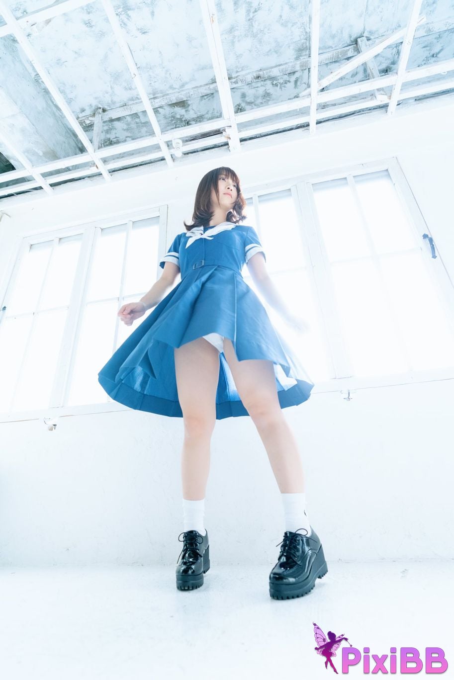 Japanese Idol Moe Iori Alien who loves Pants Tomoe is urgently invited to Iorins skirt ROM PixiBB.COM 215