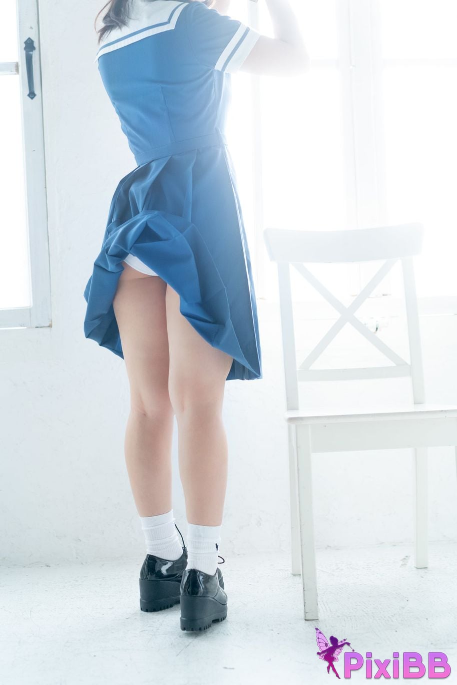 Japanese Idol Moe Iori Alien who loves Pants Tomoe is urgently invited to Iorins skirt ROM PixiBB.COM 217