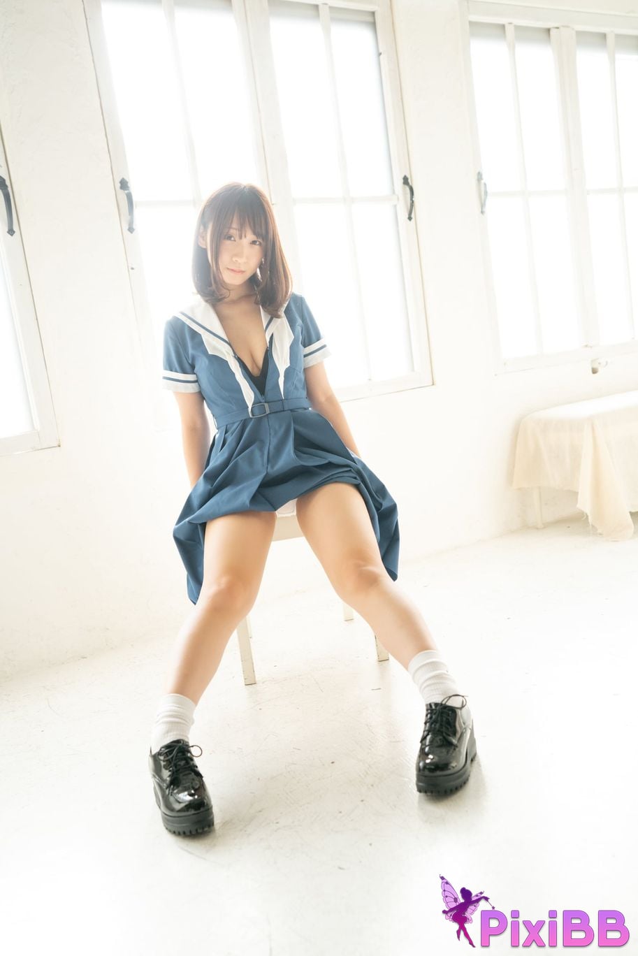 Japanese Idol Moe Iori Alien who loves Pants Tomoe is urgently invited to Iorins skirt ROM PixiBB.COM 237