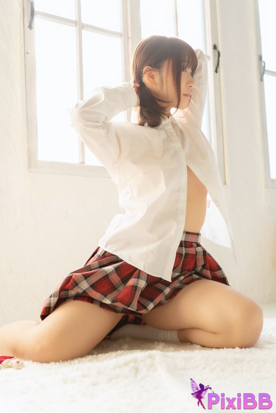 Japanese Idol Moe Iori Alien who loves Pants Tomoe is urgently invited to Iorins skirt ROM PixiBB.COM 262