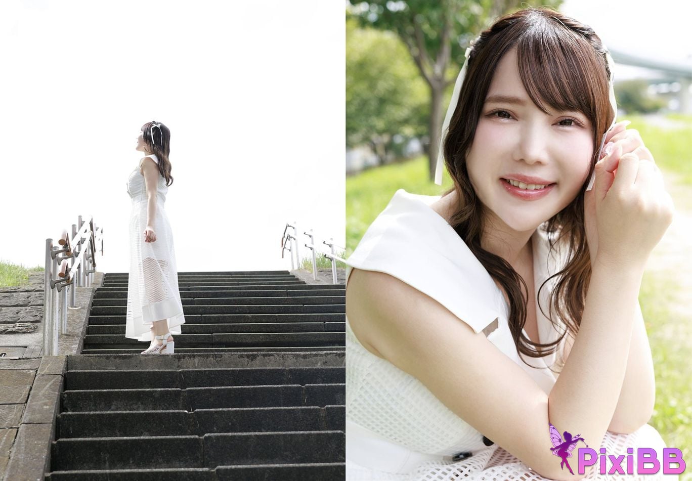 Japanese Idol Misa Momoshiro Peach White weekly true story WJ girls digital photo book PixiBB.COM 011