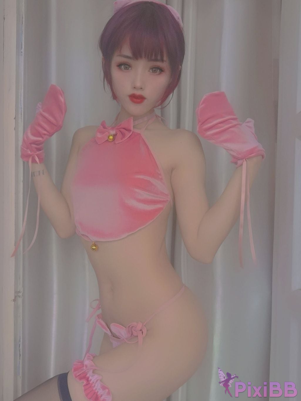 Cosplayer Titanium alloy TiTi pink pig PixiBB.COM 003