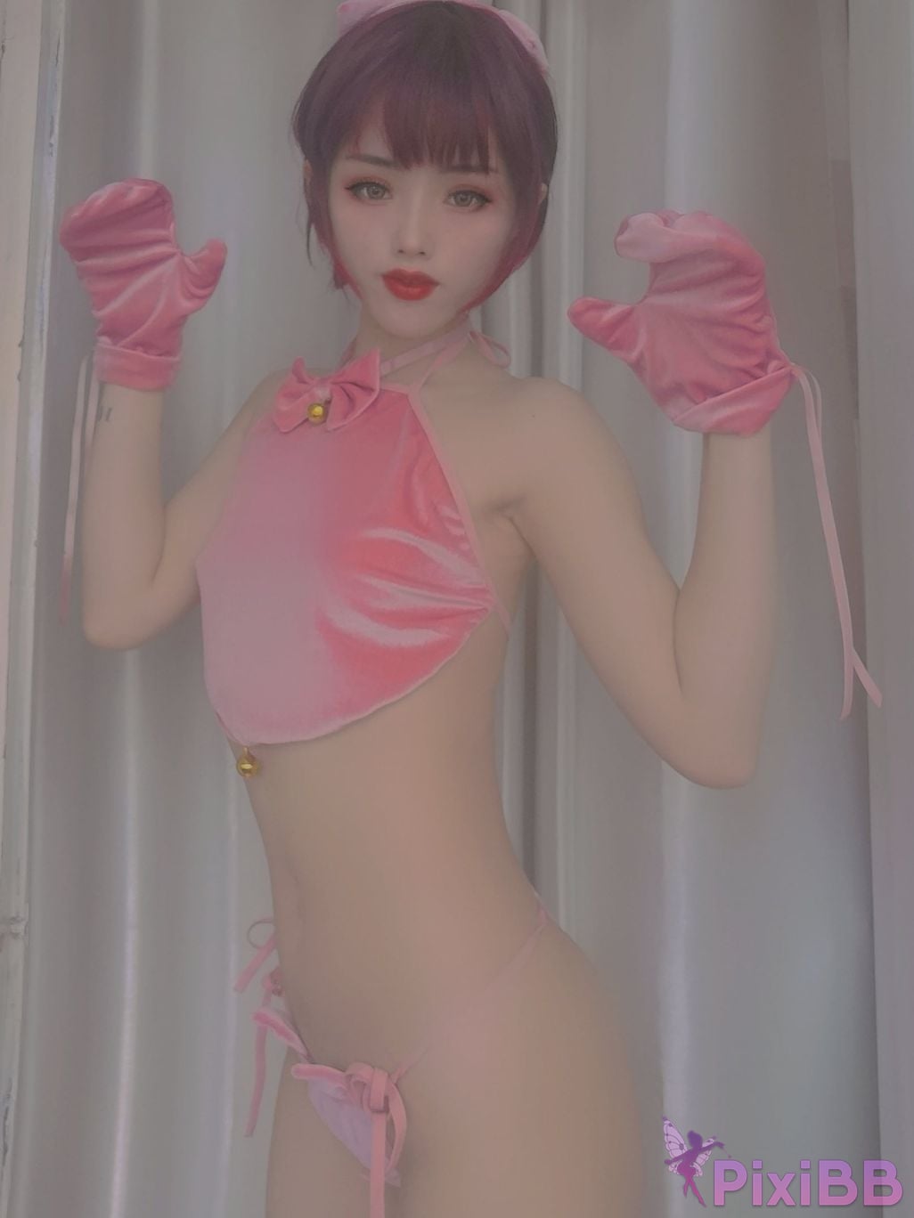 Cosplayer Titanium alloy TiTi pink pig PixiBB.COM 005