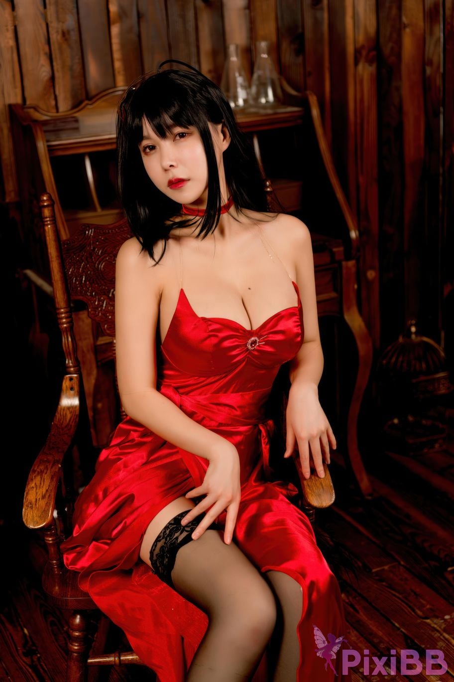 Cosplayer amazon catfish azur lane Big poisonous apple PixiBB.COM 006