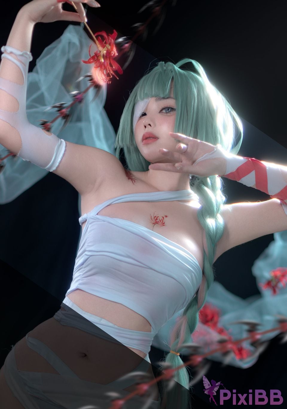 Cosplayer Titanium alloy TiTi Floro PixiBB.COM 084