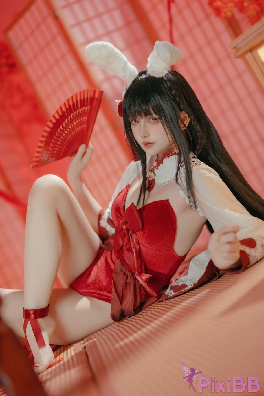 Cosplayer Island fish azur lane mountains praying witch rabbit PixiBB.COM 002