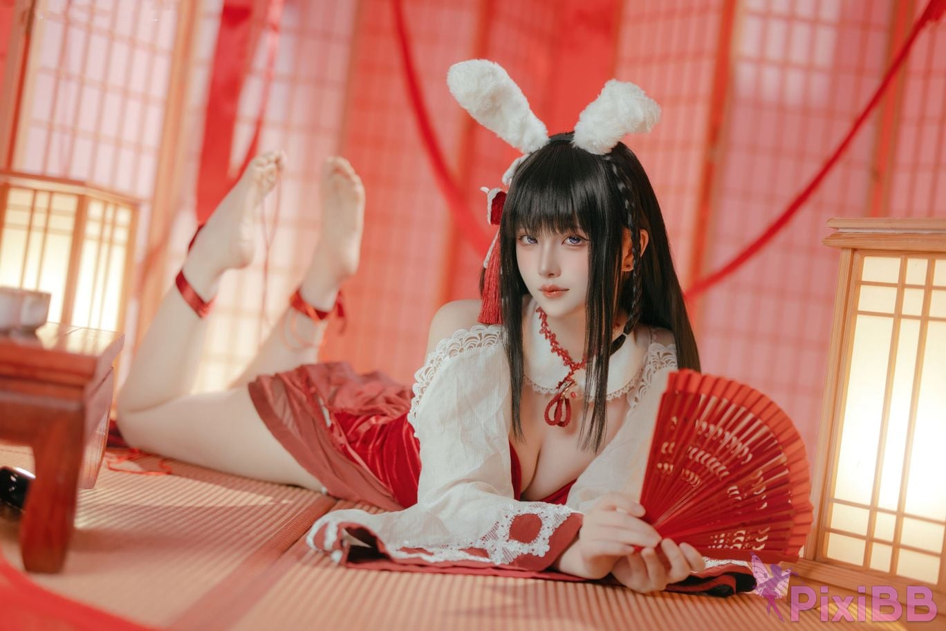 Cosplayer Island fish azur lane mountains praying witch rabbit PixiBB.COM 003
