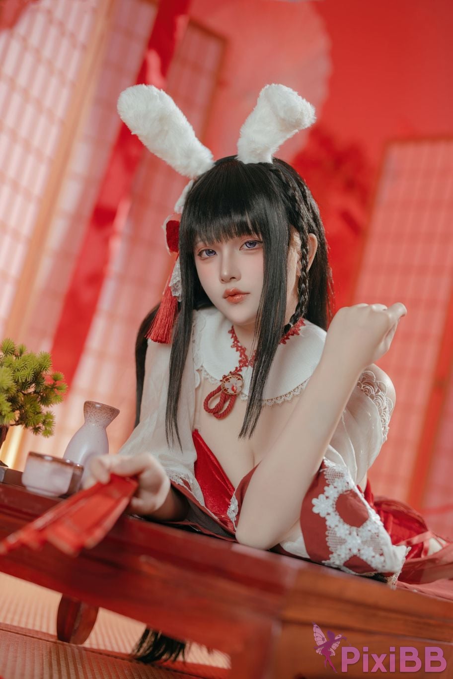Cosplayer Island fish azur lane mountains praying witch rabbit PixiBB.COM 005