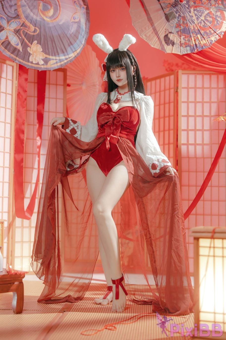 Cosplayer Island fish azur lane mountains praying witch rabbit PixiBB.COM 027