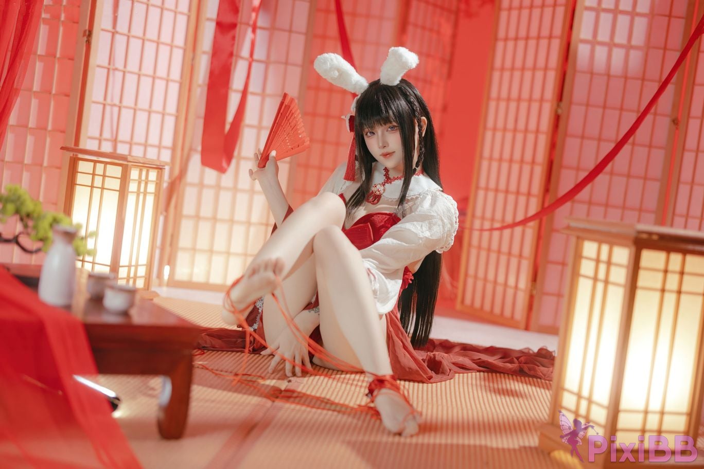 Cosplayer Island fish azur lane mountains praying witch rabbit PixiBB.COM 034