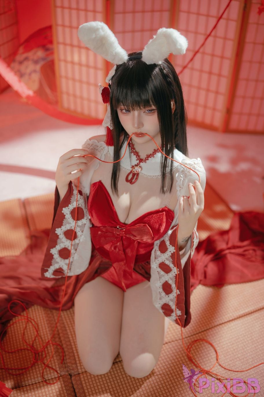 Cosplayer Island fish azur lane mountains praying witch rabbit PixiBB.COM 035