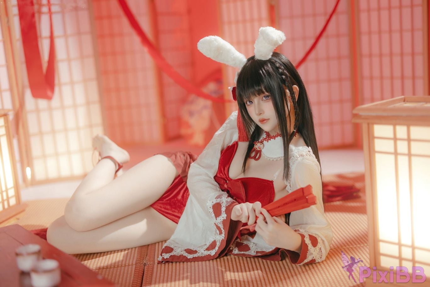 Cosplayer Island fish azur lane mountains praying witch rabbit PixiBB.COM 040