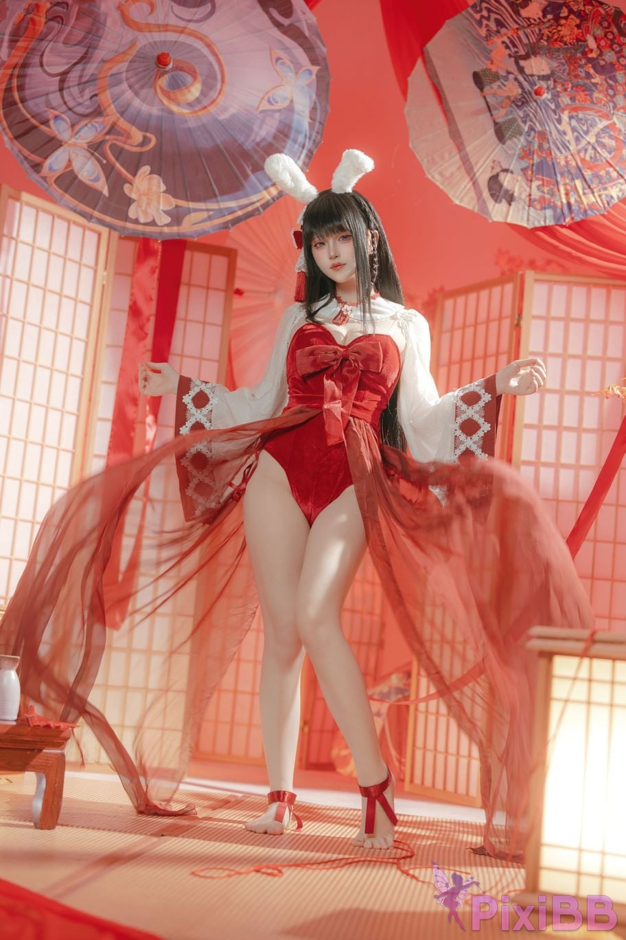 Cosplayer Island fish azur lane mountains praying witch rabbit PixiBB.COM 043