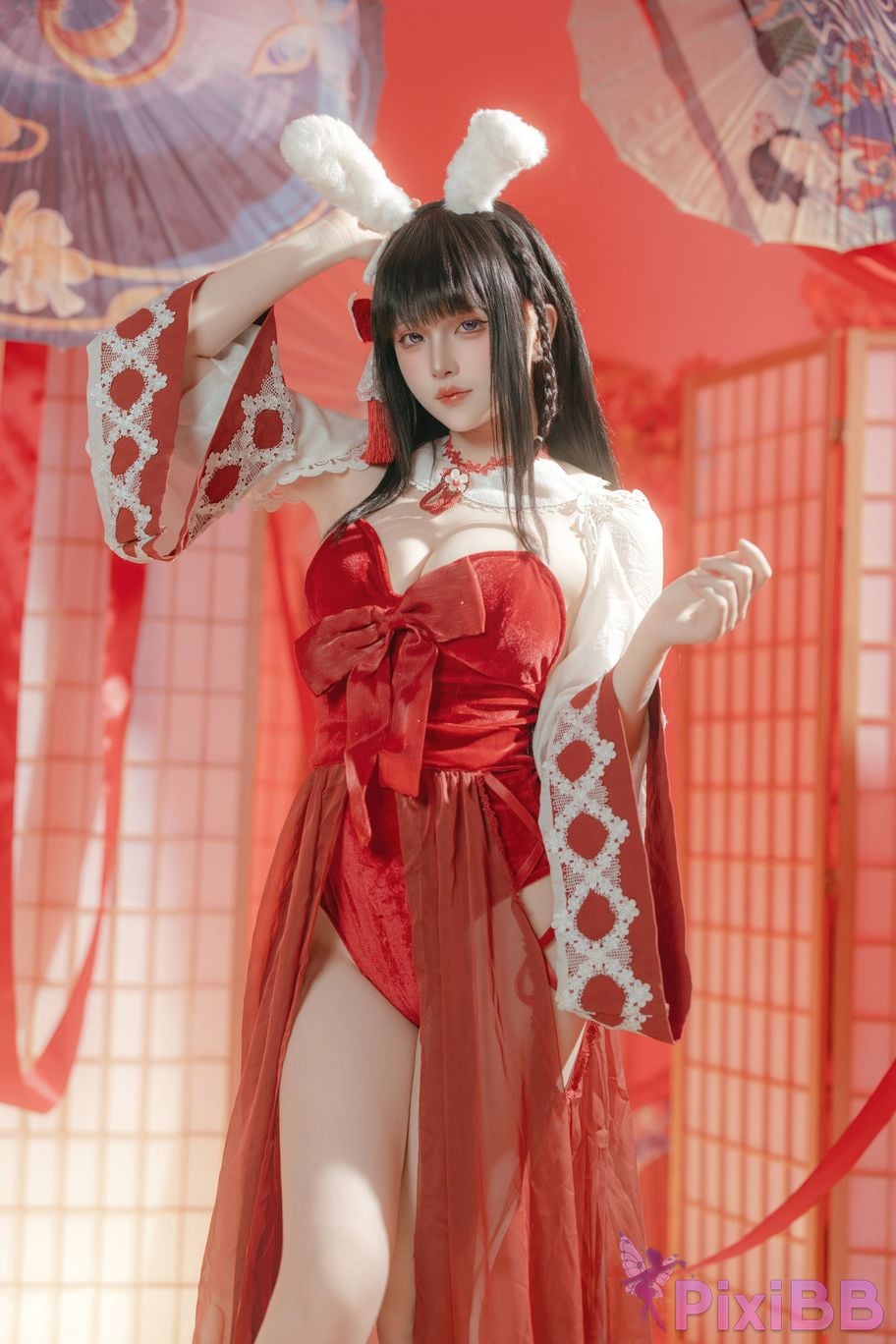 Cosplayer Island fish azur lane mountains praying witch rabbit PixiBB.COM 044