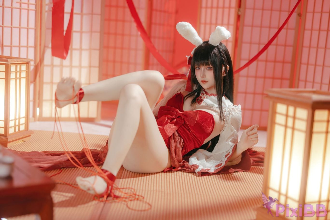Cosplayer Island fish azur lane mountains praying witch rabbit PixiBB.COM 045
