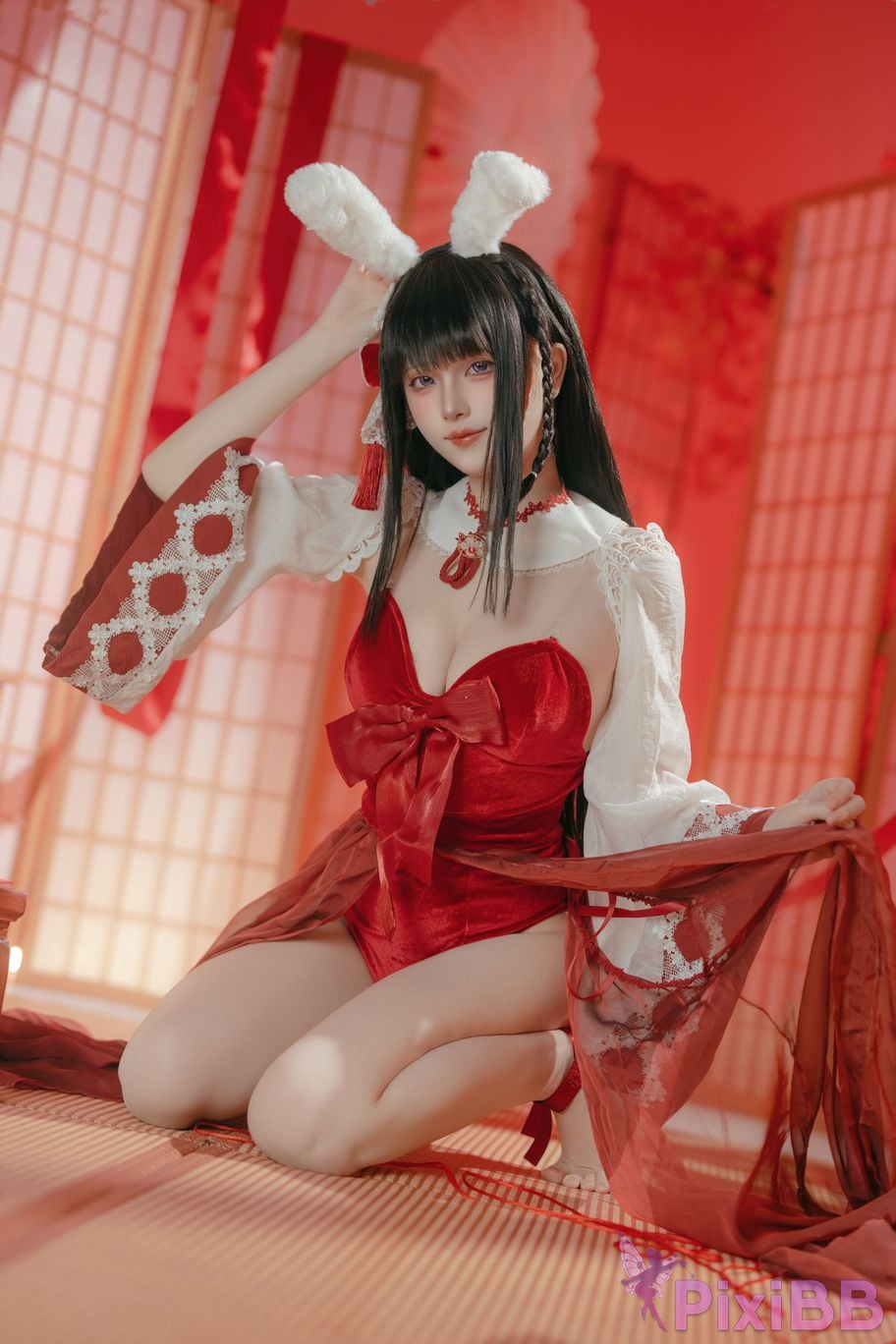 Cosplayer Island fish azur lane mountains praying witch rabbit PixiBB.COM 046