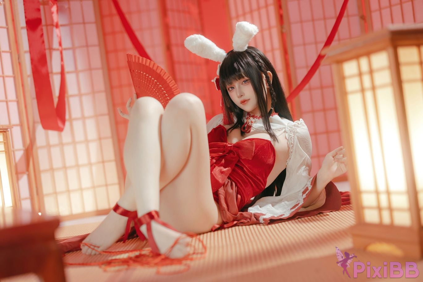 Cosplayer Island fish azur lane mountains praying witch rabbit PixiBB.COM 056