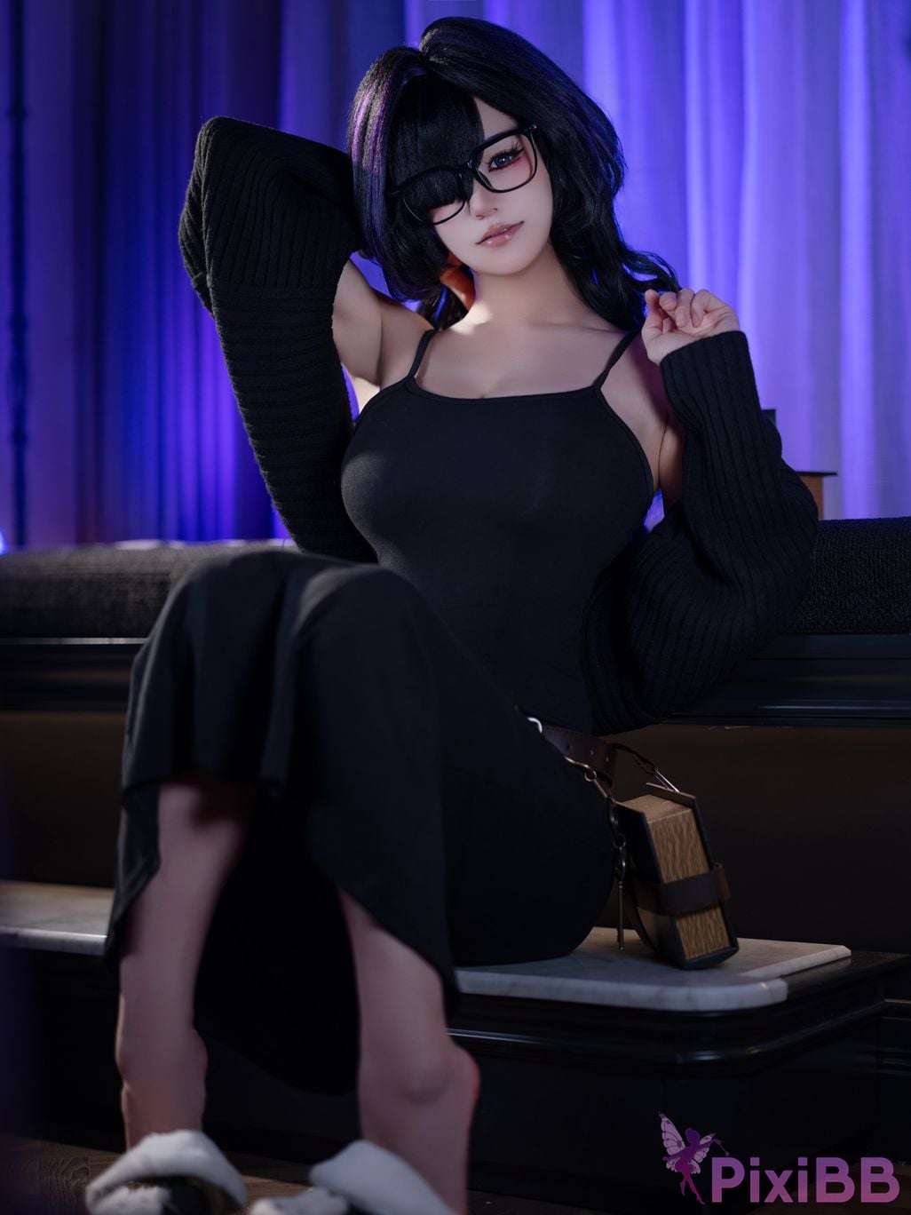 Cosplayer small store chiyo w NIKKE goddess of victory Rebel PixiBB.COM 034