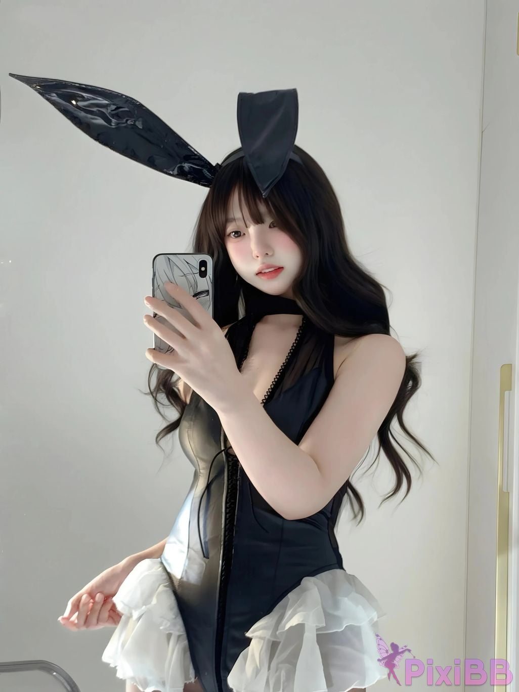 Cosplayer Real treasure black silk rabbit PixiBB.COM 002