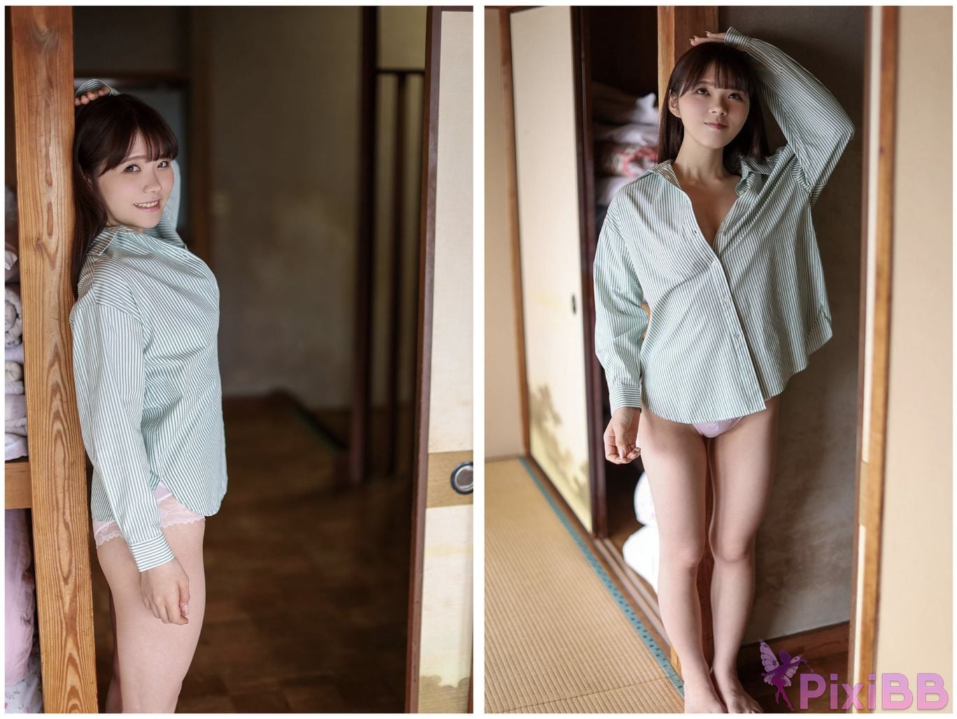 Japanese Idol Rei Misumi Wearing a coat of feathers Nude photo collection PixiBB.COM 005