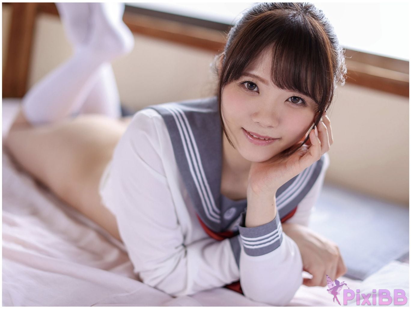 Japanese Idol Rei Misumi Wearing a coat of feathers Nude photo collection PixiBB.COM 036