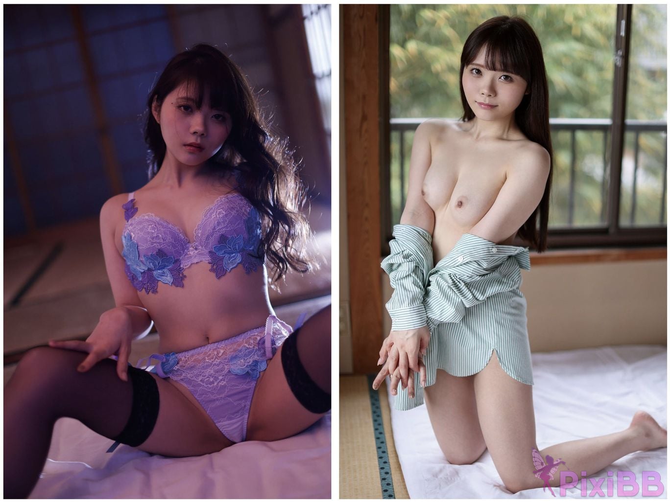 Japanese Idol Rei Misumi Wearing a coat of feathers Nude photo collection PixiBB.COM 061