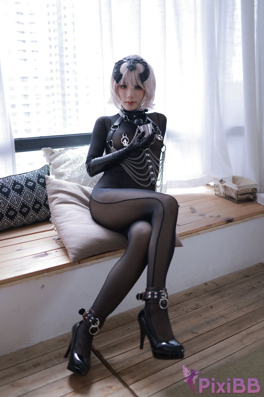 Cosplayer Titanium alloy TiTi Black Joan of Arc PixiBB.COM 009.JPG