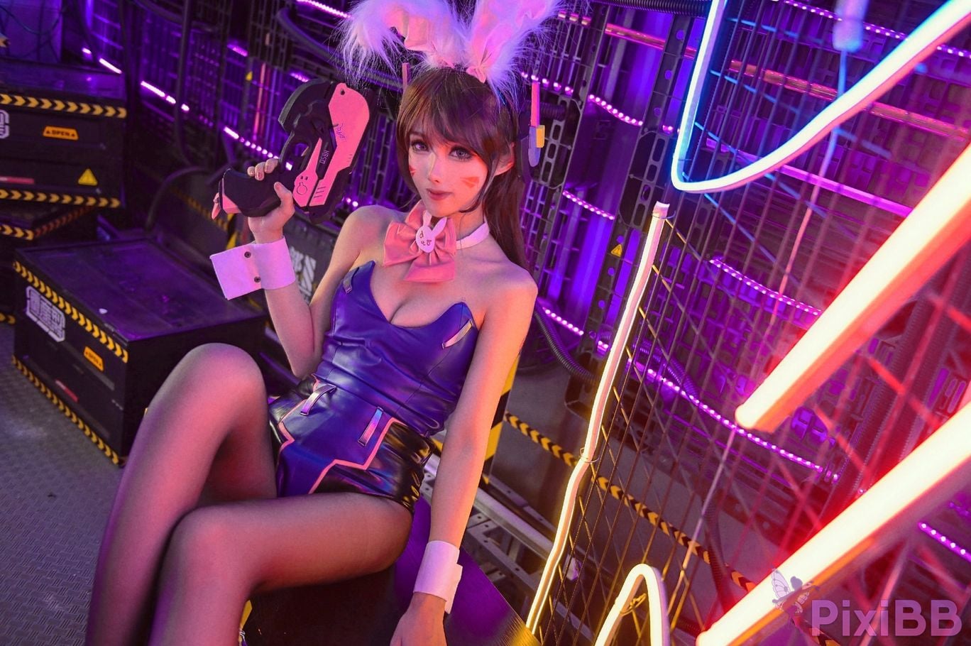 Cosplayer Titanium alloy TiTi bunny girl DVA PixiBB.COM 014