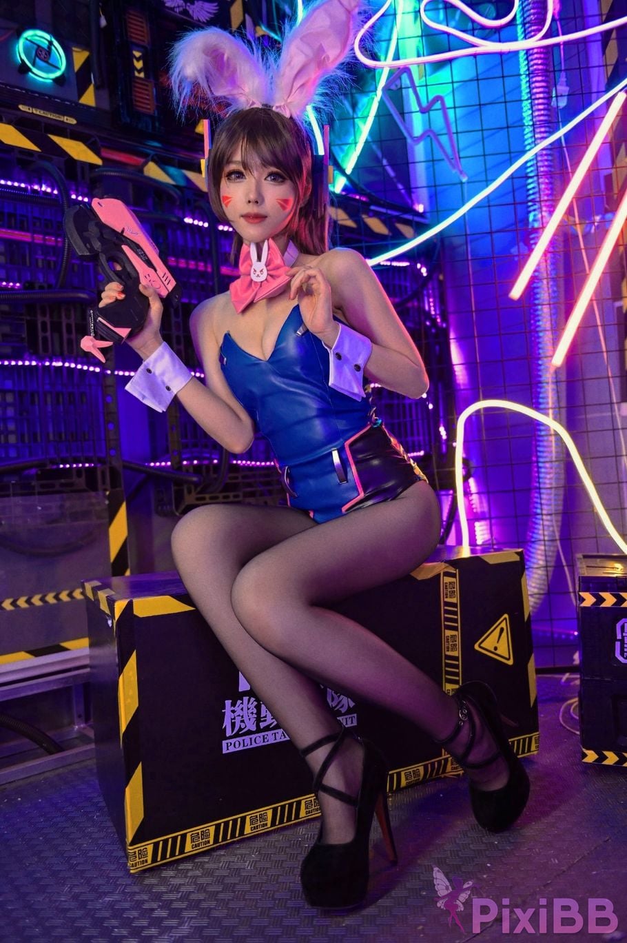 Cosplayer Titanium alloy TiTi bunny girl DVA PixiBB.COM 021