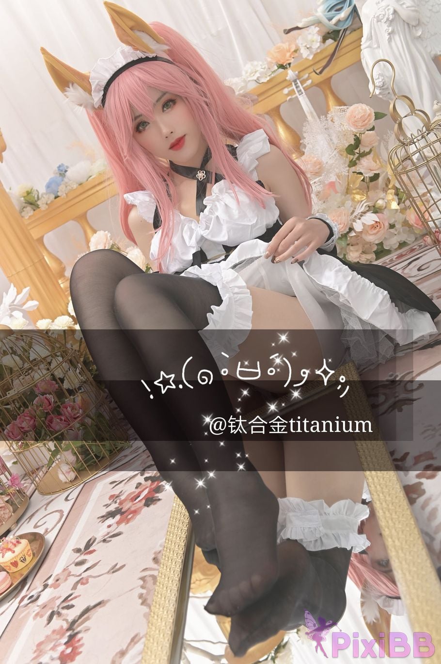 Cosplayer Titanium alloy TiTi Maid Xiaoyu PixiBB.COM 014