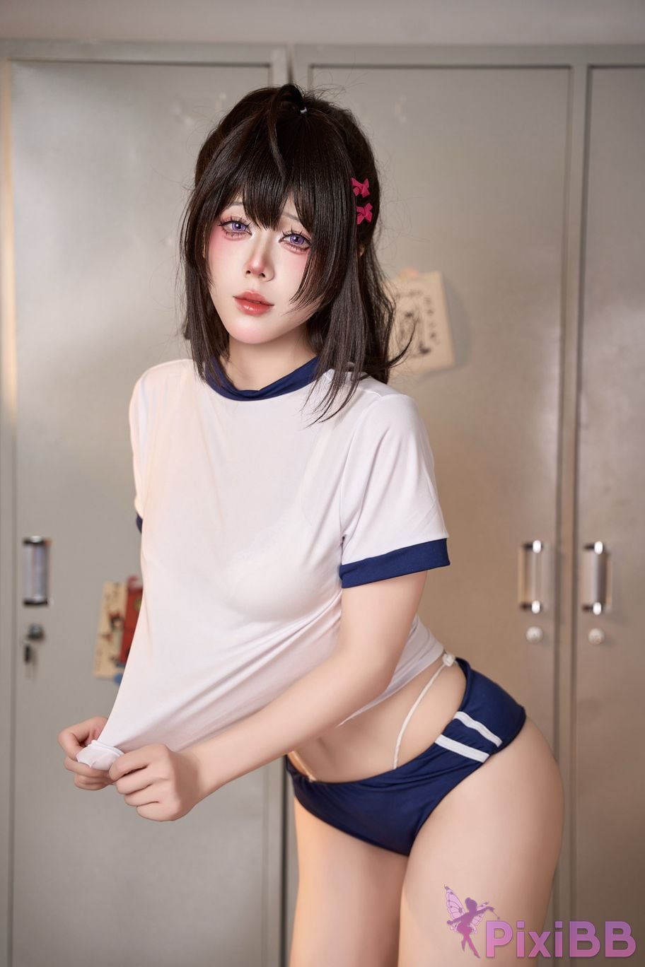 Cosplayer Nine words brown dust 2 Luo An gymnastics uniform PixiBB.COM 001