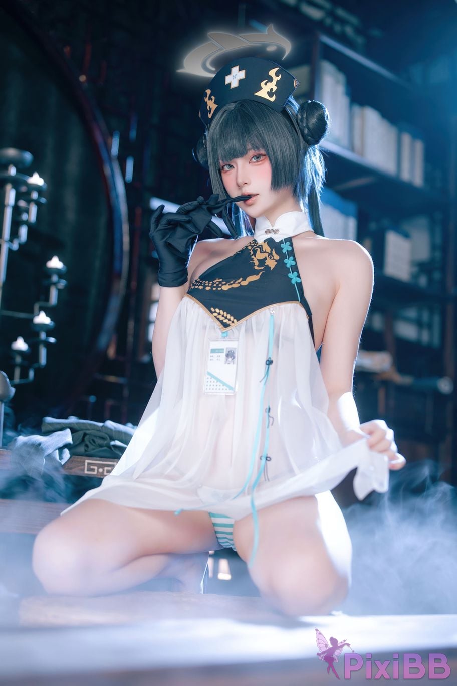 Cosplayer Island fish Azure Files Feisaki fan nurse PixiBB.COM 017