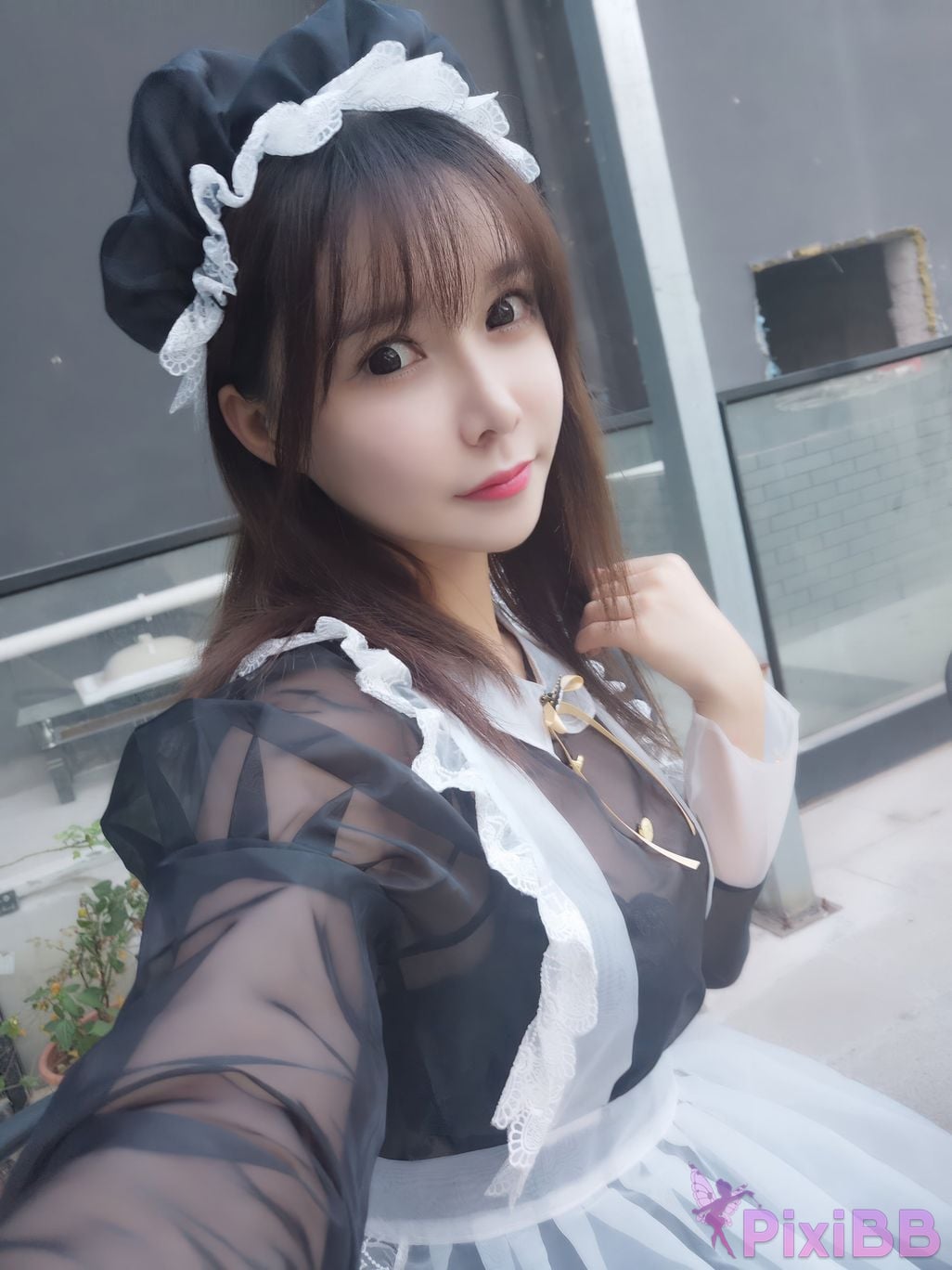 Cosplayer amazon catfish Black transparent maid PixiBB.COM 021