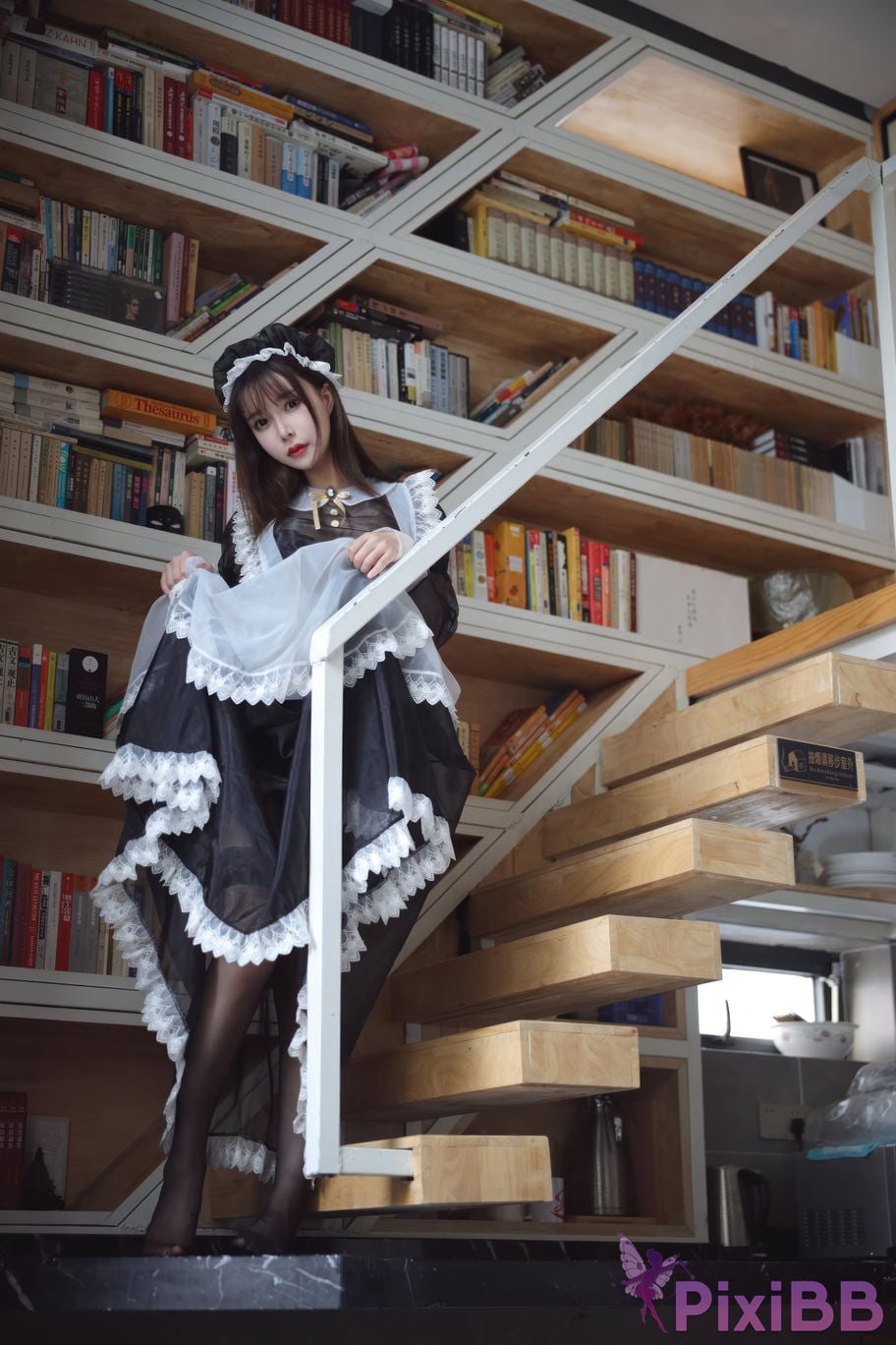 Cosplayer amazon catfish Black transparent maid PixiBB.COM 023