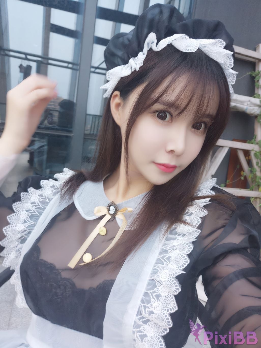 Cosplayer amazon catfish Black transparent maid PixiBB.COM 024