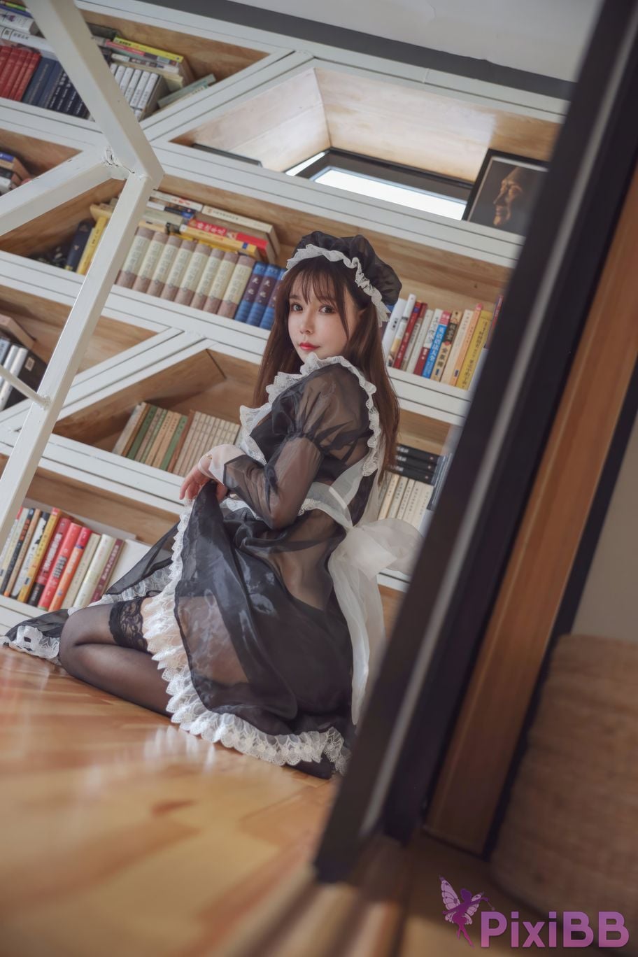 Cosplayer amazon catfish Black transparent maid PixiBB.COM 031