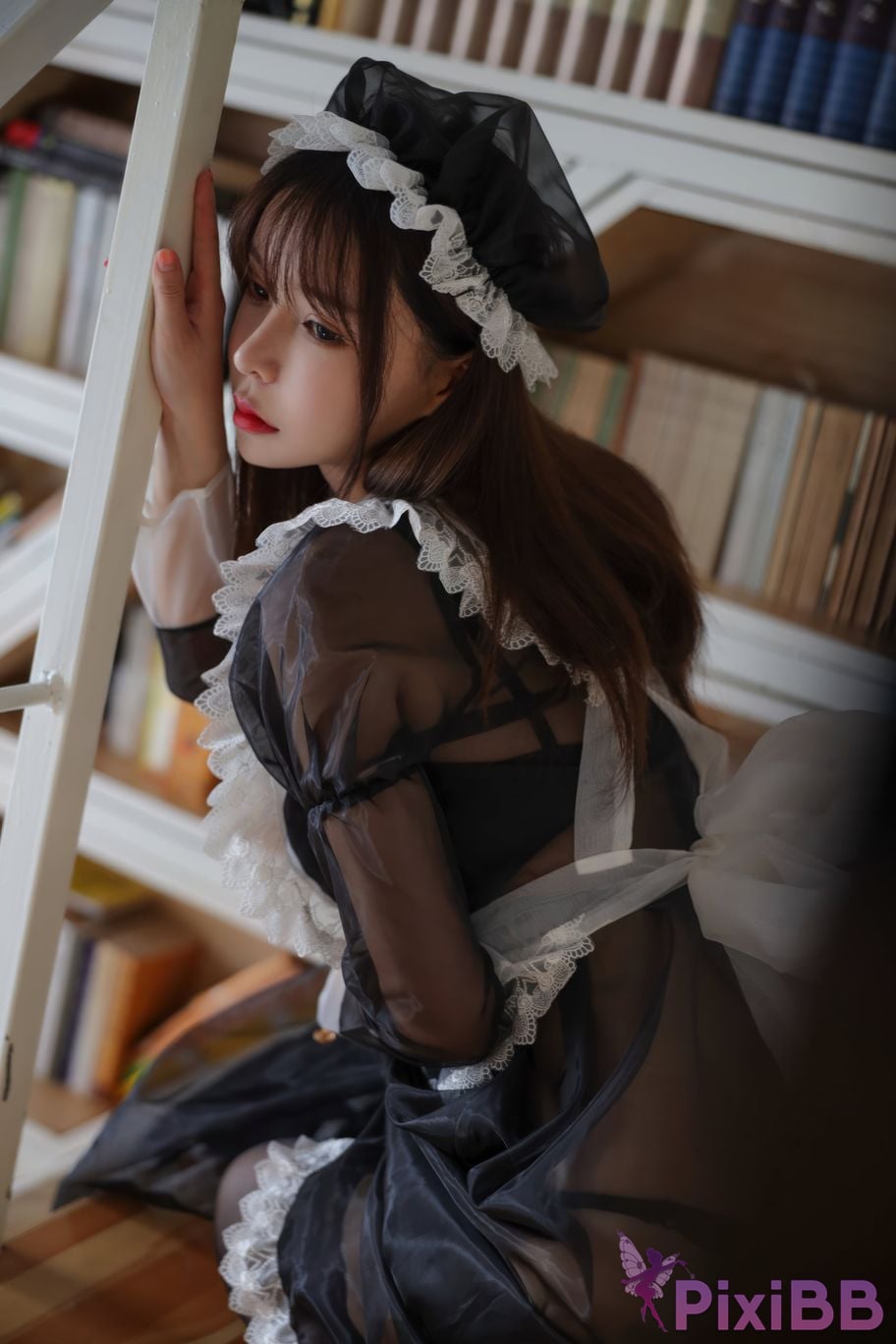 Cosplayer amazon catfish Black transparent maid PixiBB.COM 033