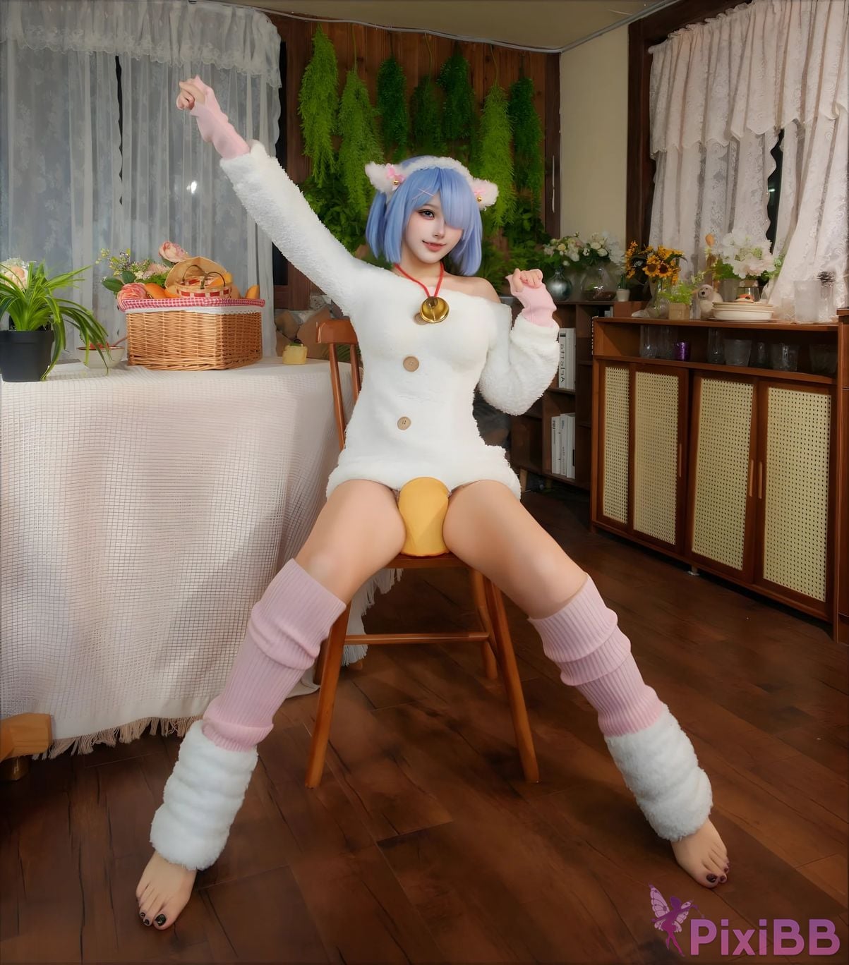 Cosplayer CatDemon Meow cub your cat Lamb waiting for his master to return PixiBB.COM 009