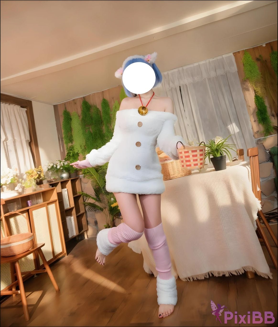 Cosplayer CatDemon Meow cub your cat Lamb waiting for his master to return PixiBB.COM 011