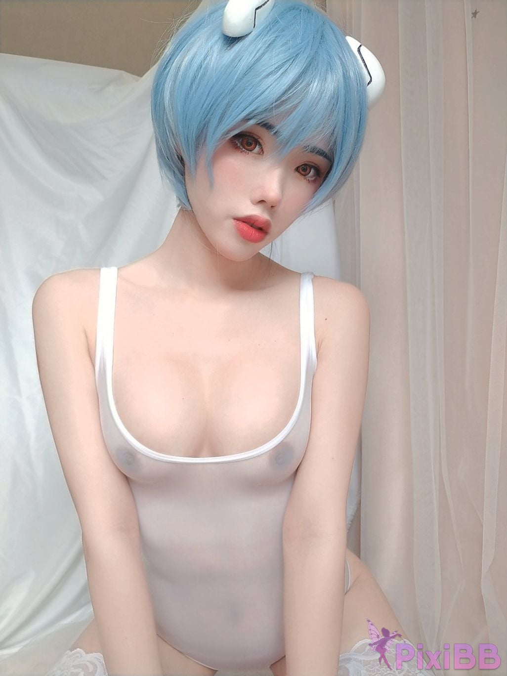 Cosplayer Titanium alloy TiTi Ayanami underwear PixiBB.COM 025