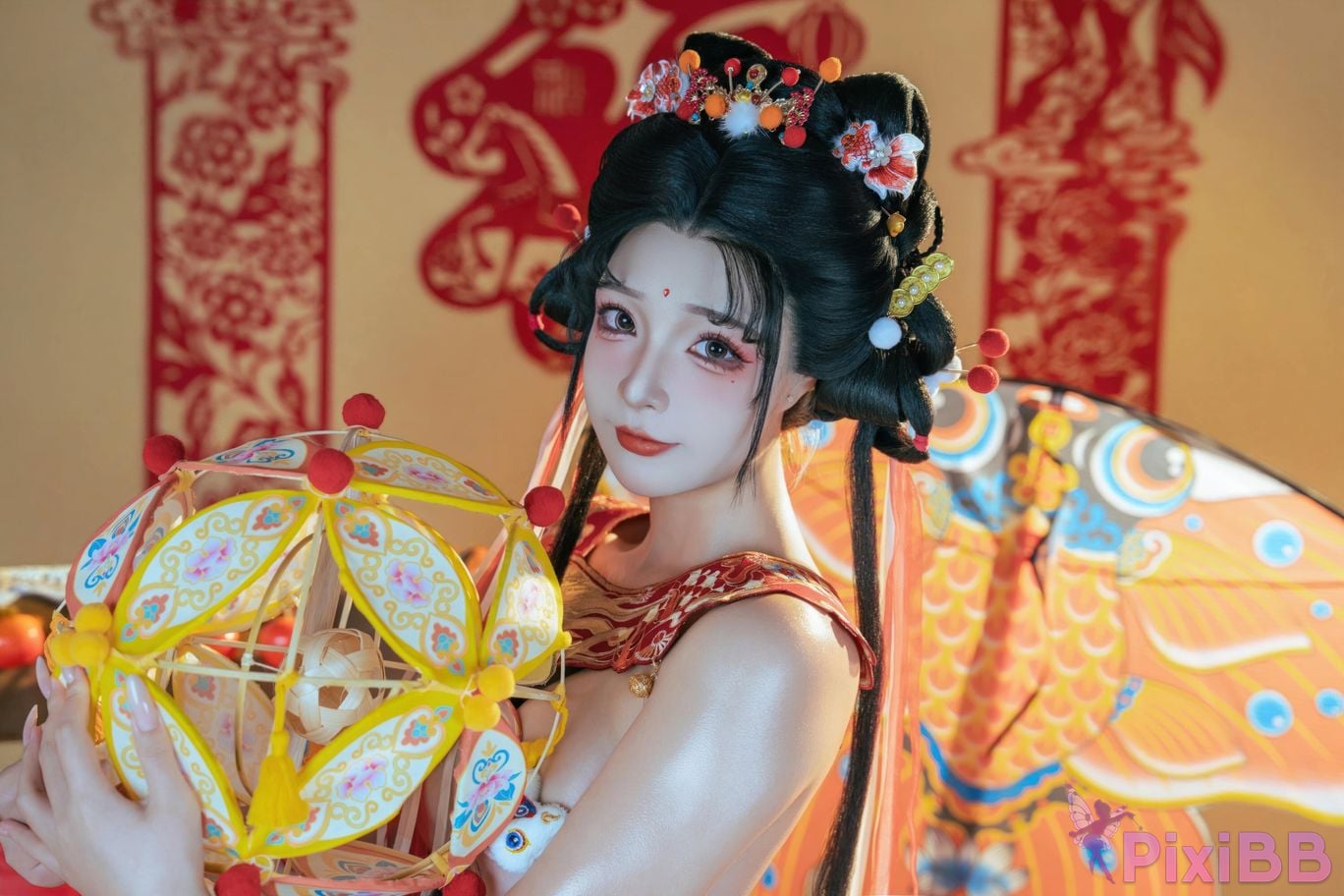 Cosplayer yuuhui Yuhui 2026 New Year Special Lion Awakening Girl PixiBB.COM 056