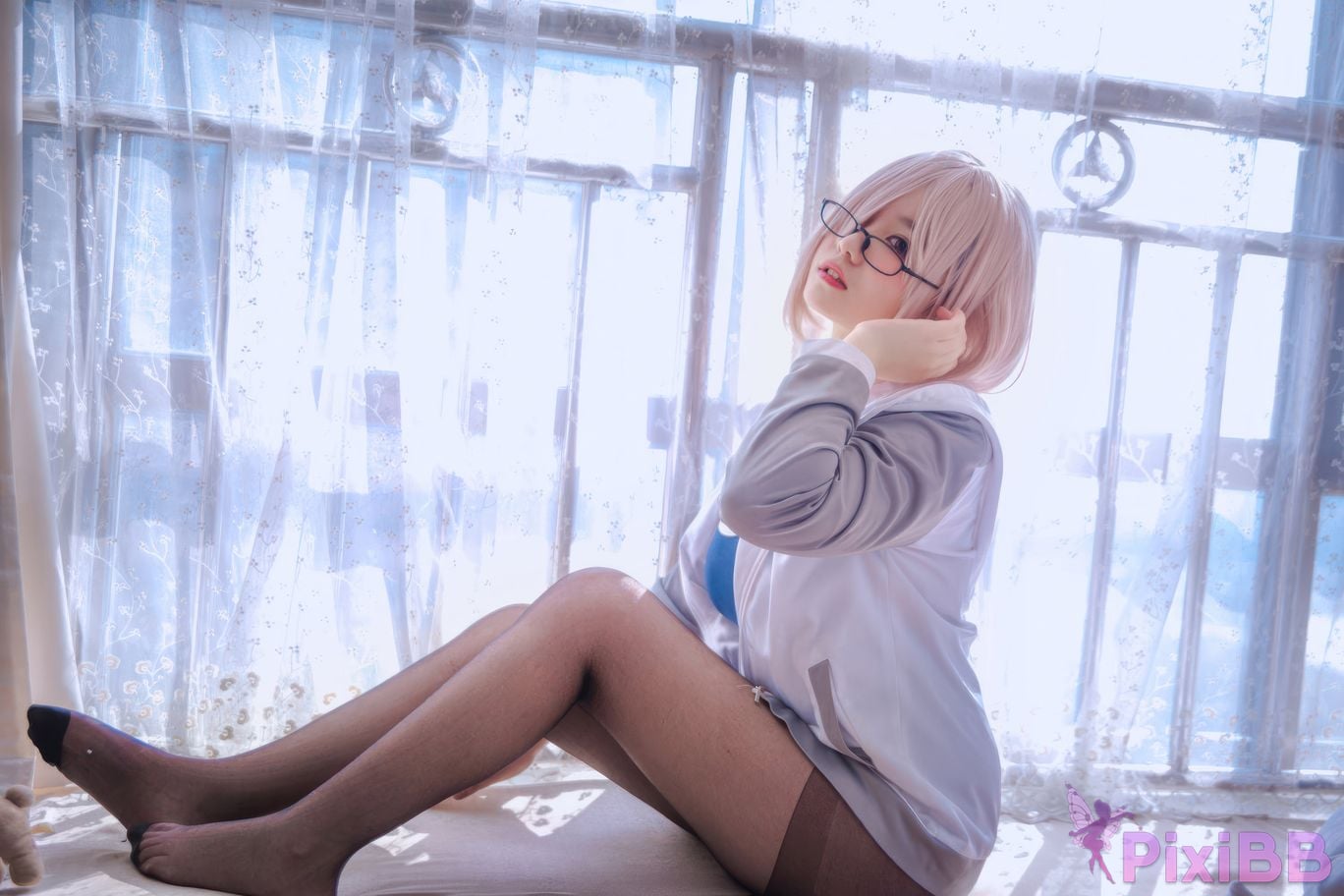 Cosplayer Ah Ban is very happy today Matthews gymnastics suit PixiBB.COM 003